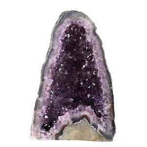 【激レア・背面セメント加工無し】純天然 アメジストドーム カペーラ ジオード ■約3.44kg■ ブラジル・リオグランデドスル州アメティスタドスル産 紫水晶|アメジスト|ドーム|原石|ク