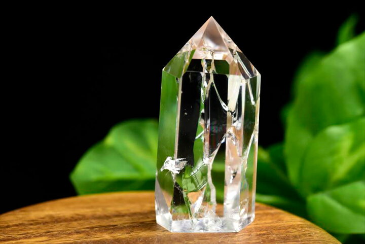 楽天市場】虹入り レインボー 水晶 ポイント 六角柱【約97.7g 
