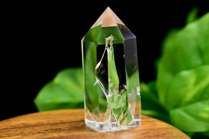 楽天市場】虹入り レインボー 水晶 ポイント 六角柱【約97.7g 