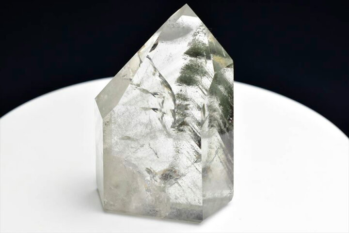 天然石 六角柱 すすぐ ジオード 化石 パワーストーン タワー ポイント  