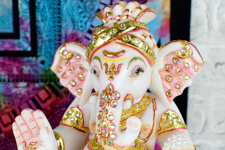 楽天市場】ガネーシャ 置物 ◇豪華絢爛・特級品◇最高級エクストラ  