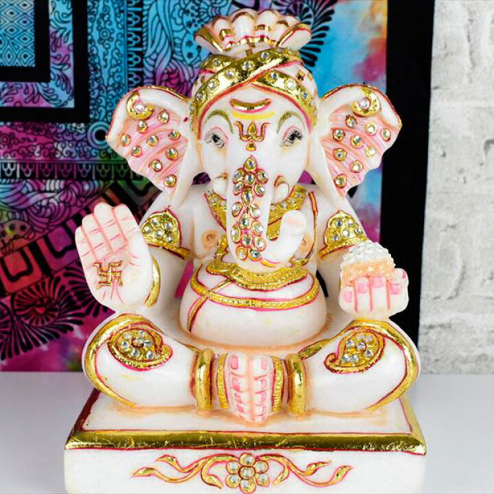 楽天市場】ガネーシャ 置物 ◇豪華絢爛・特級品◇最高級エクストラ  