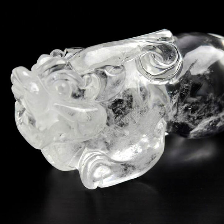 楽天市場】◇蓄財・招財◇ 天然 水晶 貔貅 ヒキュウ 彫刻 置物◇高品質 