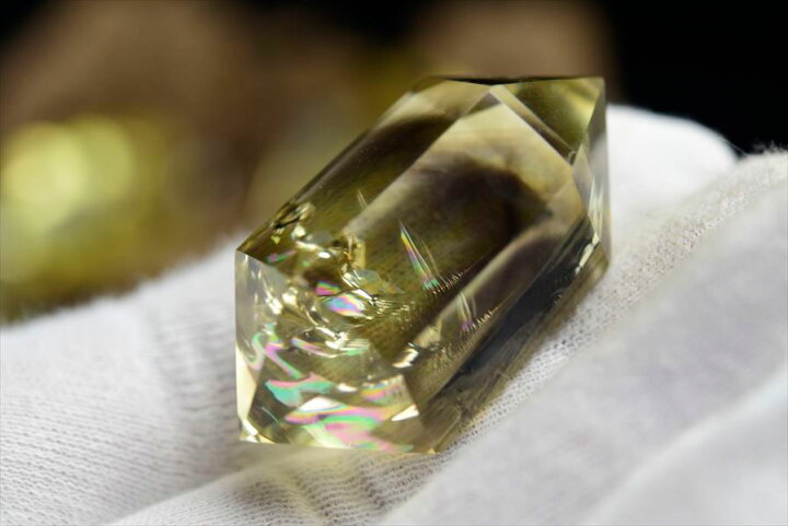 楽天市場】虹入り シトリン ダブルポイント 両剣黄水晶 □種類お任せ 