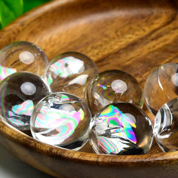 ブラジル産 丸玉 スフィア レインボー 虹 水晶（ブラジル産]虹入り天然  