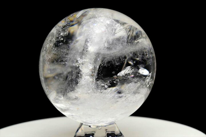楽天市場】天然 レインボー 水晶 丸玉 スフィア虹入り水晶☆現物画像 
