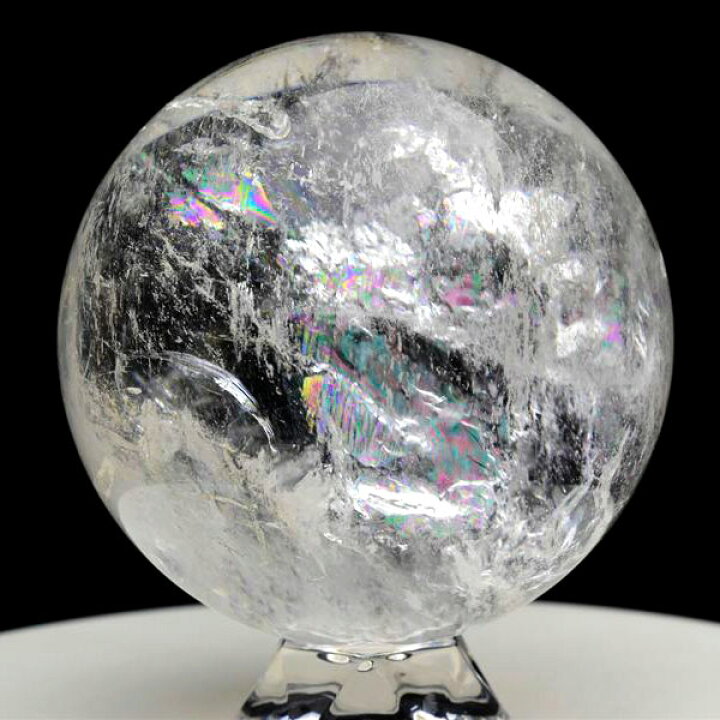 楽天市場】天然 レインボー 水晶 丸玉 スフィア虹入り水晶☆現物画像 