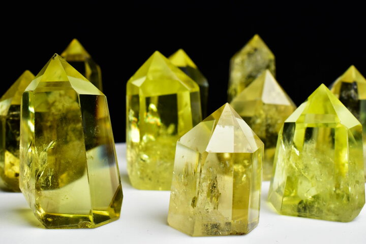 楽天市場】シトリン AAAA ミニポイント 六角柱ブラジル産□非加熱 天然  