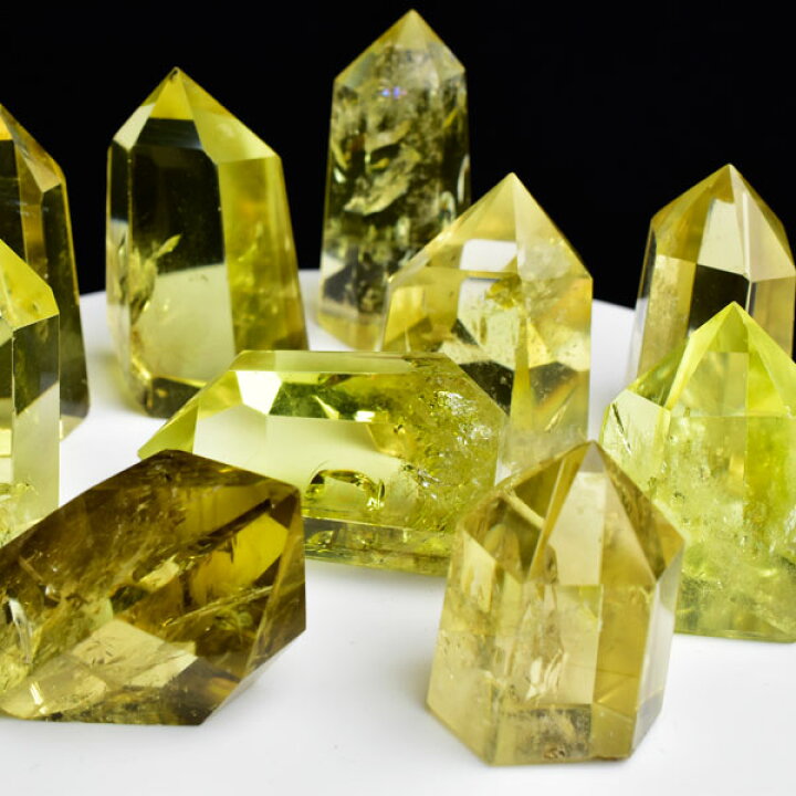 楽天市場】シトリン AAAA ミニポイント 六角柱ブラジル産□非加熱 天然  