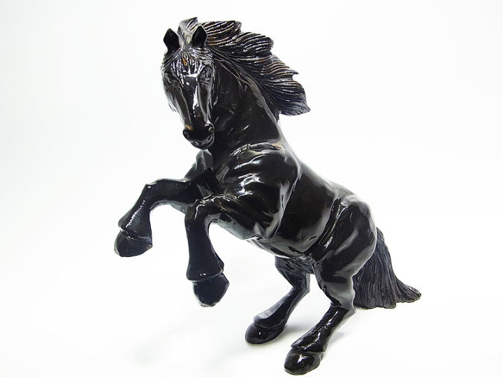 楽天市場】オニキス 跳ね馬 置物【約1469g】【限定1体のみ】オニキス 