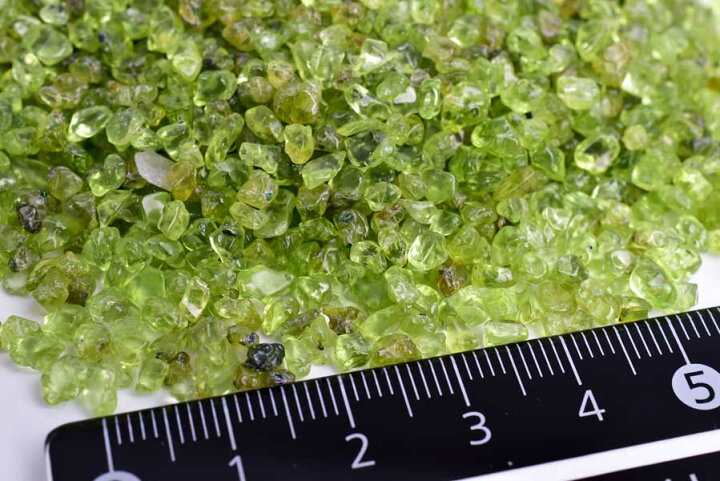楽天市場】ペリドット さざれ【100g】個数限定・ペリドットさざれ 