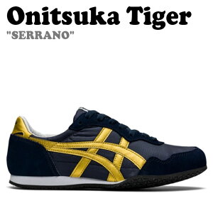 IjcJ^CK[ Xj[J[ Onitsuka Tiger Y fB[X SERRANO Z[m NAVY GOLD lCr[ S[h 1183B400.400 V[Y