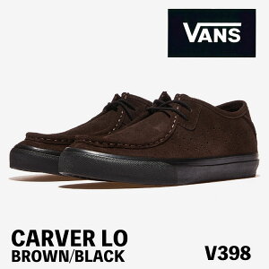 バンズ スニーカー VANS スニーカー CARVER LO BROWN/BLACK V398 スエード ブラウン ブラック メンズ レディース シューズ