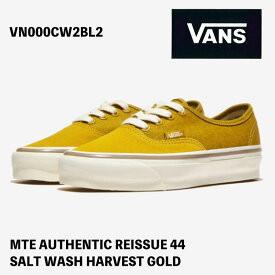 バンズ スニーカー VANS スニーカー MTE AUTHENTIC REISSUE 44 バンズ MTE オーセンティック リイシュー 44 SALT WASH HARVEST GOLD ゴールド メンズ レディース VN000CW2BL2 シューズ