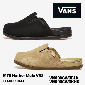 �o���Y �~���[�� �T���_�� VANS �~���[�� �T���_�� MTE HARBOR MULE VR3 �n�[�o�[�~���[�� VR3 BLACK / KHAKI �u���b�N �J�[�L ���@���Y �V���[�Y VN000CW3BLK / VN000CW3KHK