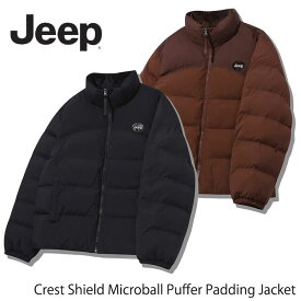 ジープ ダウン Crest Shield Microball Puffer Padding Jacket クレストシールド マイクロボール パファージャケット BLACK ブラック D/ORANGE ダークオレンジ JQ5JPU401BK/DOウェア【中古】未使用品