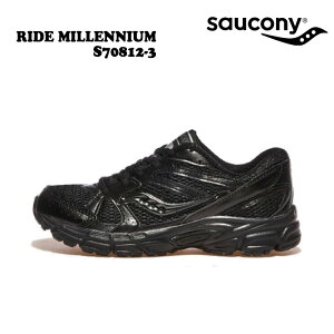 TbJj[ Xj[J[ SAUCONY Y fB[X RIDE MILLENNIUM Ch~jA BLACK ubN S70812-3 V[Y