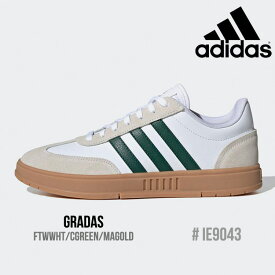 アディダス スニーカー adidas GRADAS グラダス メンズ レディース FTWWHT/CGREEN/MAGOLD ホワイト IE9043 シューズ【中古】未使用品