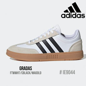 アディダス スニーカー adidas GRADAS グラダス メンズ レディース FTWWHT/CBLACK/MAGOLD ホワイト IE9044 シューズ【中古】未使用品