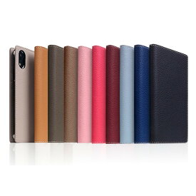 iPhone XS Max ケース手帳型 本革 SLG Design Full Grain Leather Case フルグレインレザー 天然革 パステル カラー 9色 お取り寄せ