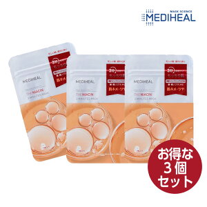 �y����3�p�b�N�zMEDIHEAL ���f�B�q�[�� �}�X�N�p�b�N THE 3�~�j�b�c�}�X�N �i�C�A�V�� 1�p�b�P�[�W7���� THE 3 Minutes Mask Niacin �G�b�Z���X135ml �c�� �ێ� �؍� �p�b�N �X�L���P�A �����Ƃ� �؍��R�X