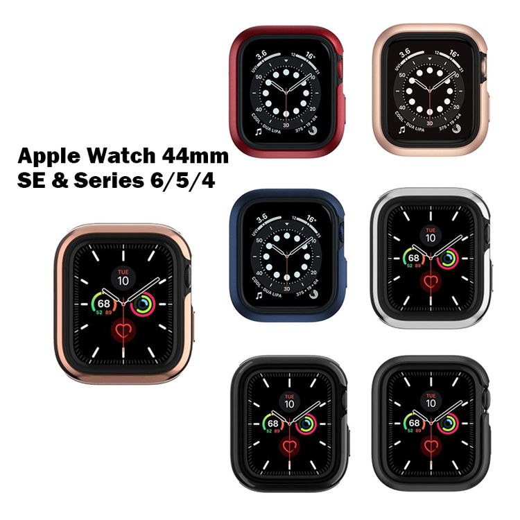 Apple Watch SE / Series6 / Series5 / Series4 44mm ケース アルミ × TPU 耐衝撃 カバー 衝撃  吸収