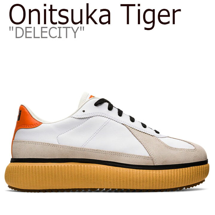 楽天市場 オニツカタイガー スニーカー Onitsuka Tiger メンズ レディース Delecity デレシティ White Habanero ハバネロ 11a386 108 シューズ Upsuke