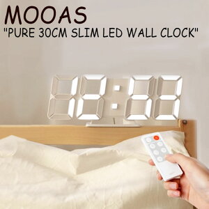 ���A�X ���v MOOAS PURE 30CM SLIM LED WALL CLOCK �s���A 30cm �X���� LED �E�H�[�� �N���b�N WHITE �z���C�g �؍��G�� KYT050100BC-05 ACC