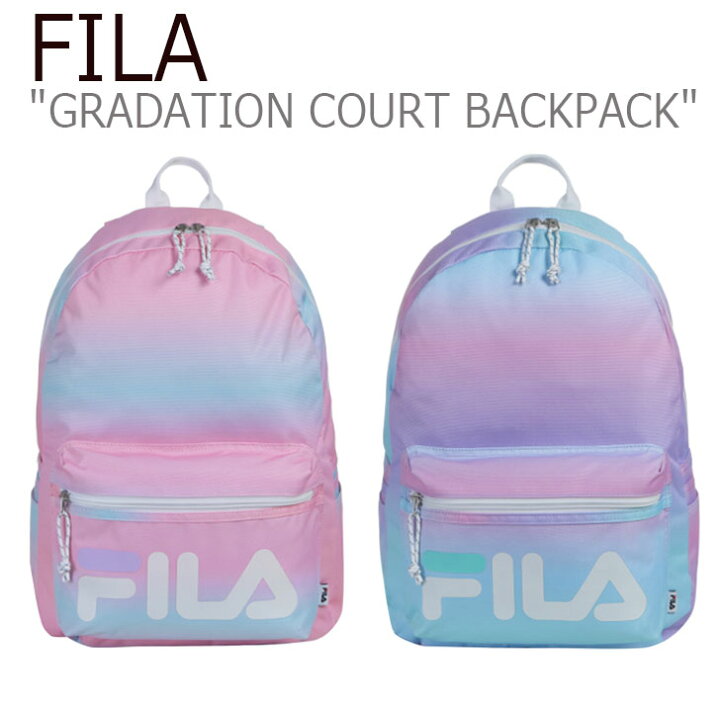 楽天市場 フィラ リュックパック Fila レディース Gradation Court Backpack Pink ピンク Purple パープル Fs3bpc5307x バッグ Upsuke