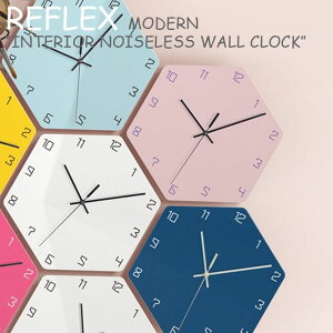tbNX Ǌ|v REFLEX MODERN INTERIOR NOISELESS WALL CLOCK _ CeA mCYX EH[ NbN WHITE zCg PINK sN SKY BLUE XJCu[ YELLOW CG[ HOT PINK zbgsN