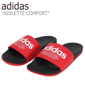 アディダス スリッパ adidas メンズ レディース ADILETTE COMFORT アディレッタ コンフォート RED レッド FX4288 シューズ 【中古】未使用品