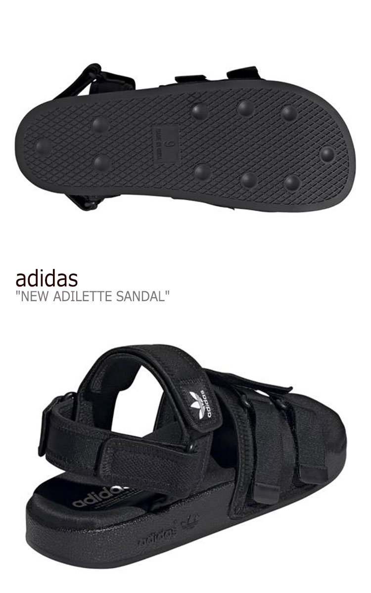 アディダス サンダル adidas メンズ レディース NEW ADILETTE SANDAL ニュー アディレッタサンダル BLACK ブラック  GZ8409 シューズ 【中古】未使用品 | upsuke