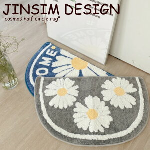`VfUC O JINSIM DESIGN cosmos half circle rug RXX n[t T[N O BLUE u[ GREY O[ ؍G 5395987667 ACC