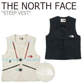 ノースフェイス ベスト THE NORTH FACE メンズ レディース STEEP VEST スティープベスト BEIGE ベージュ BLACK ブラック NV4HM01J/K ウェア 【中古】未使用品