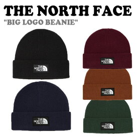 ノースフェイス ニット帽 THE NORTH FACE メンズ レディース BIG LOGO BEANIE ビッグ ロゴ ビーニー BLACK ブラック NAVY ネイビー DARK_ORANGE ダーク オレンジ DARK_RED ダーク レッド KHAKI カーキ NE3BN50A/B/C/D/E ACC 【中古】未使用品