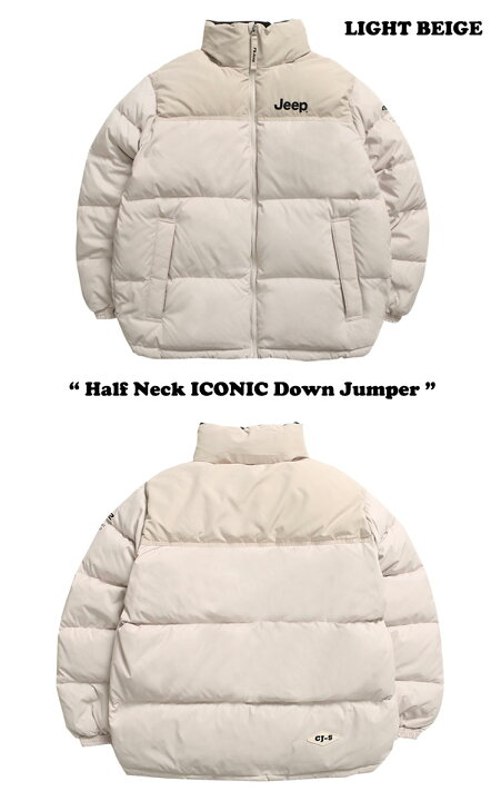 楽天市場】ジープ ダウン Jeep メンズ レディース Half Neck ICONIC 