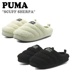 プーマ スリッパ PUMA メンズ レディース SCUFF SHERPA スカッフ シェルパ WHITE ホワイト BLACK ブラック 38494301/2 シューズ【中古】未使用品