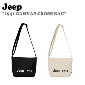 �W�[�v �L�b�Y �N���X�o�b�O Jeep kids �j�̎q ���̎q 1941 CANVAS CROSS BAG 1941�L�����o�X�N���X�o�b�O BLACK �u���b�N IVORY �A�C�{���[ KN0GAU512BK/IV �o�b�O