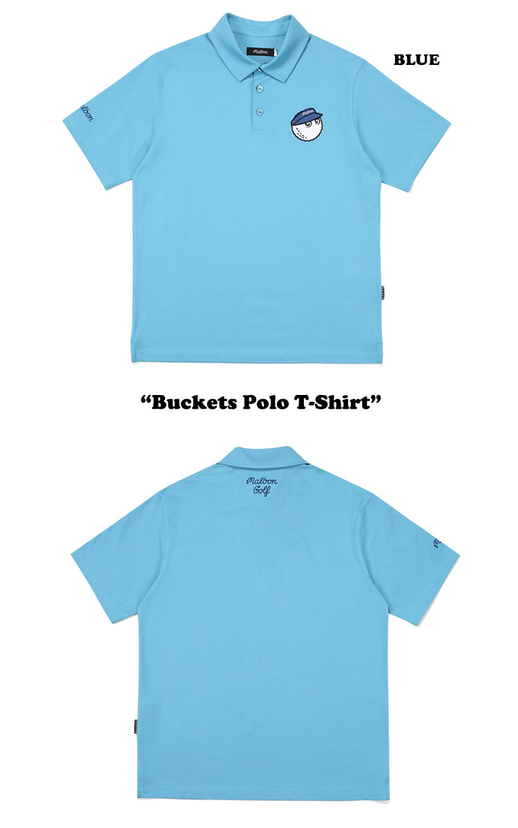 楽天市場】マルボンゴルフ MALBON GOLF メンズ Buckets Polo T-Shirt 