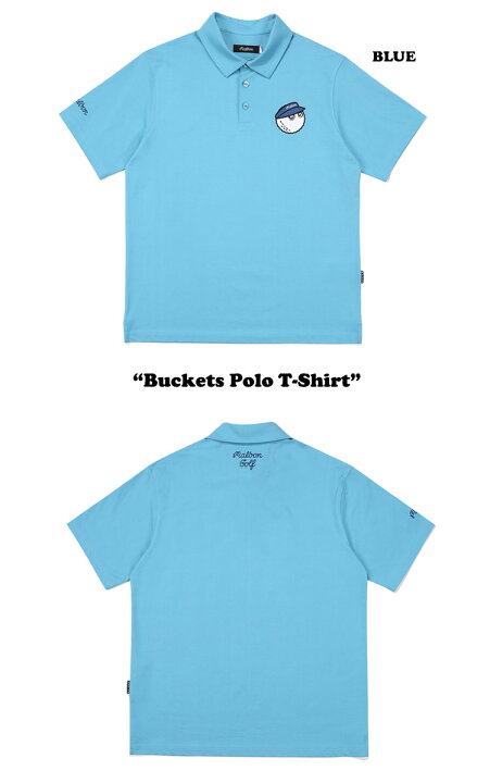 楽天市場】マルボンゴルフ MALBON GOLF メンズ Buckets Polo T-Shirt  