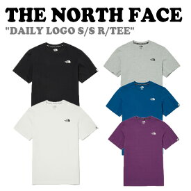 ノースフェイス Tシャツ THE NORTH FACE DAILY LOGO S/S R/TEE デイリー ロゴ ショートスリーブ ラウンドTシャツ BLACK ブラック WHITE ホワイト MELANGE_GREY メランジグレー DEEP BLUE ディープブルー VIOLET バイオレット 半袖 NT7UN15J/K/L/M/N ウェア 【中古】未使用品