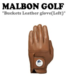 マルボンゴルフ MALBON GOLF メンズ BUCKETS LEATHER GLOVES バケット レザー グローブ BROWN ブラウン M2241PGL02BRN ACC