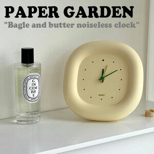 �y�[�p�[�K�[�f�� ���v PAPER GARDEN Bagle and butter noiseless clock �x�[�O�� �A���h �o�^�[ �m�C�Y���X �N���b�N �؍��G�� ACC