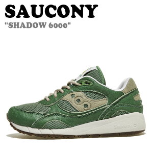 �T�b�J�j�[ �X�j�[�J�[ SAUCONY �����Y ���f�B�[�X SHADOW 6000 �V���h�E6000 GREEN �O���[�� TAN �^�� S70639-1 �V���[�Y