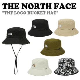 ノースフェイス ハット THE NORTH FACE メンズ レディース TNF LOGO BUCKET HAT TNF ロゴ バケットハット BLACK ブラック BEIGE ベージュ DARK KHAKI ダークカーキ CREAM クリーム JET BLACK ジェットブラック NE3HN53A/B/C/D/E ACC 【中古】未使用品