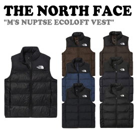 ノースフェイス ベスト THE NORTH FACE メンズ M'S NUPTSE ECOLOFT VEST ヌプシ エコロフト ベスト BLACK BROWN BLUE NAVY BROWNIE DARK NAVY REAL BLACK NV3NN60A/B/C/D/E/F/G ウェア 【中古】未使用品