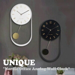 j[N v UNIQUE Nordic Office Analog Wall Clock mfBbN ItBX AiO EH[ NbN BLACK ubN WHITE zCg ؍G 4989505 ACC