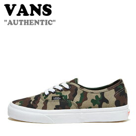 バンズ スニーカー VANS メンズ レディース AUTHENTIC オーセンティック CAMO OLIVE カモ オリーブ WHITE ホワイト VN0A5JMPY33 シューズ 【中古】未使用品