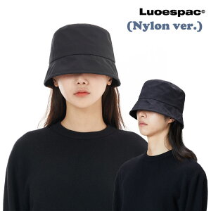 ���I�G�X�p�b�N �o�P�b�g�n�b�g LUOESPAC ���K�̔��X Overfit nylon drop bucket hat �I�[�o�[�t�B�b�g �i�C���� �h���b�v �o�P�b�g �n�b�g BLACK �u���b�N LP4979-01 ACC