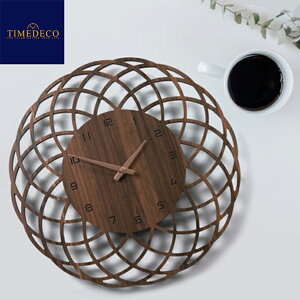 �^�C���f�R �|�����v TIMEDECO ���K�̔��X CAMELLIA NOISELESS WALL CLOCK �J�����A �m�C�Y���X �E�H�[���N���b�N WALNUT �E�H���i�b�g �؍��C���e���A ������� 3723781 ACC